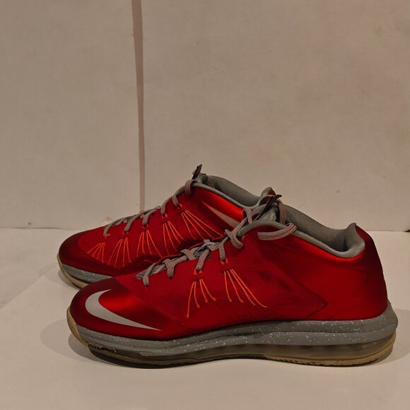 Nike Air Max LeBron 10 Low University Red 579765-600 Men's Size 11 Sneakers - Picture 7 of 16